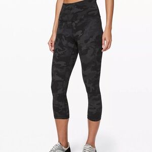 Lululemon Align High Rise Crop 21", Camo Grey, Size 6